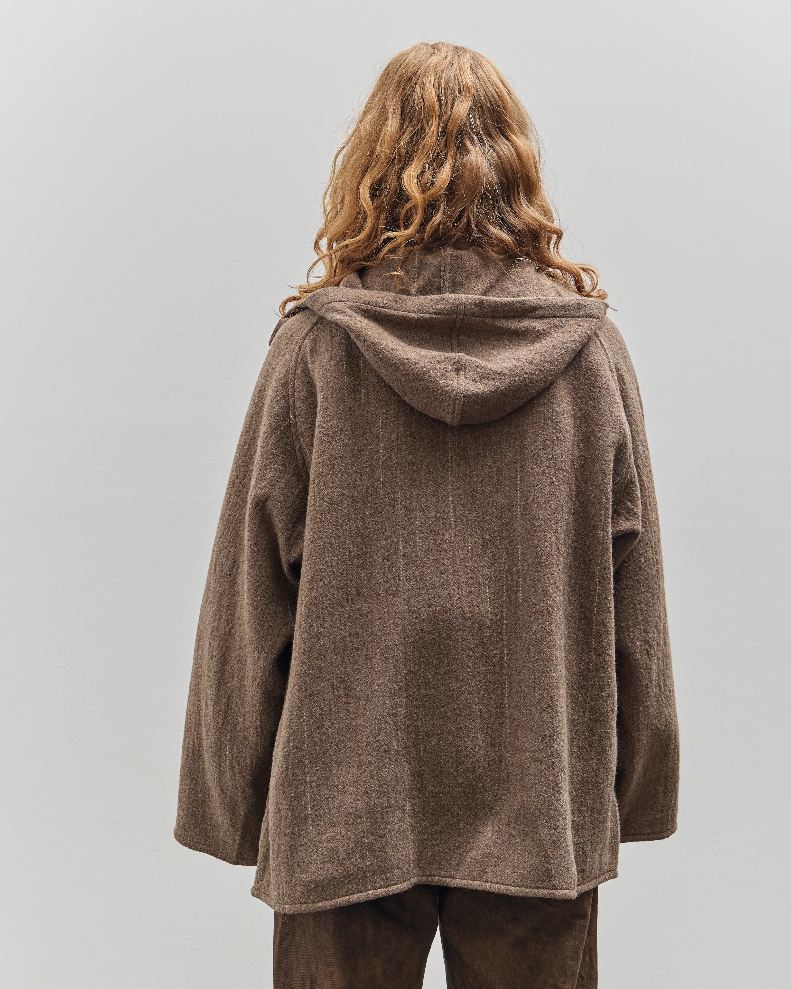 Yoko Sakamoto Kasuri Parka, Brown Broken Stripe – Glasswing