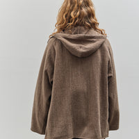 Yoko Sakamoto Kasuri Parka, Brown Broken Stripe