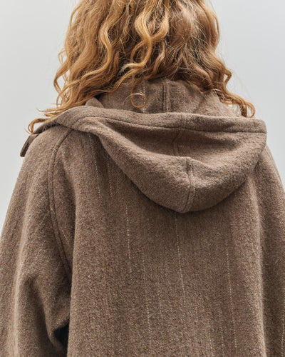 Yoko Sakamoto Kasuri Parka, Brown Broken Stripe