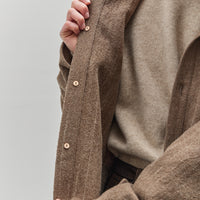 Yoko Sakamoto Kasuri Parka, Brown Broken Stripe