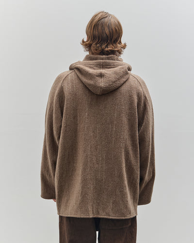 Yoko Sakamoto Unisex Kasuri Parka, Brown Broken Stripe