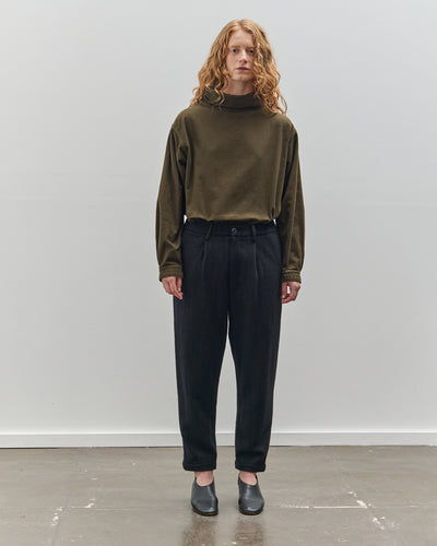 Yoko Sakamoto Kasuri Tapered Trouser, Black