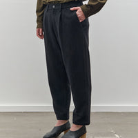 Yoko Sakamoto Kasuri Tapered Trouser, Black