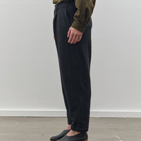 Yoko Sakamoto Kasuri Tapered Trouser, Black