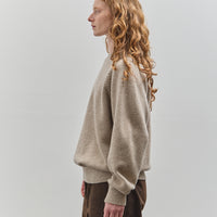 Yoko Sakamoto Raglan Crewneck Knit, Beige