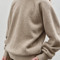 Yoko Sakamoto Raglan Crewneck Knit, Beige