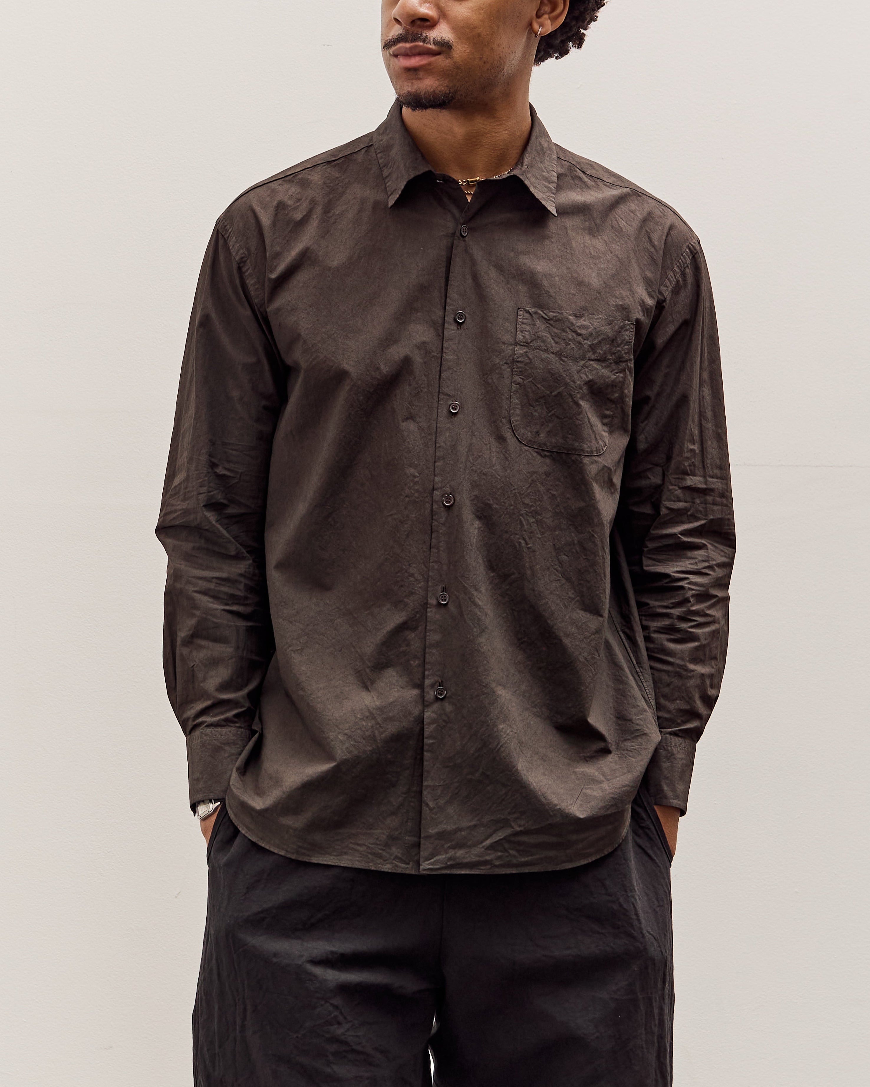 Yoko Sakamoto Regular Collar Shirt, Kakishibu – Glasswing