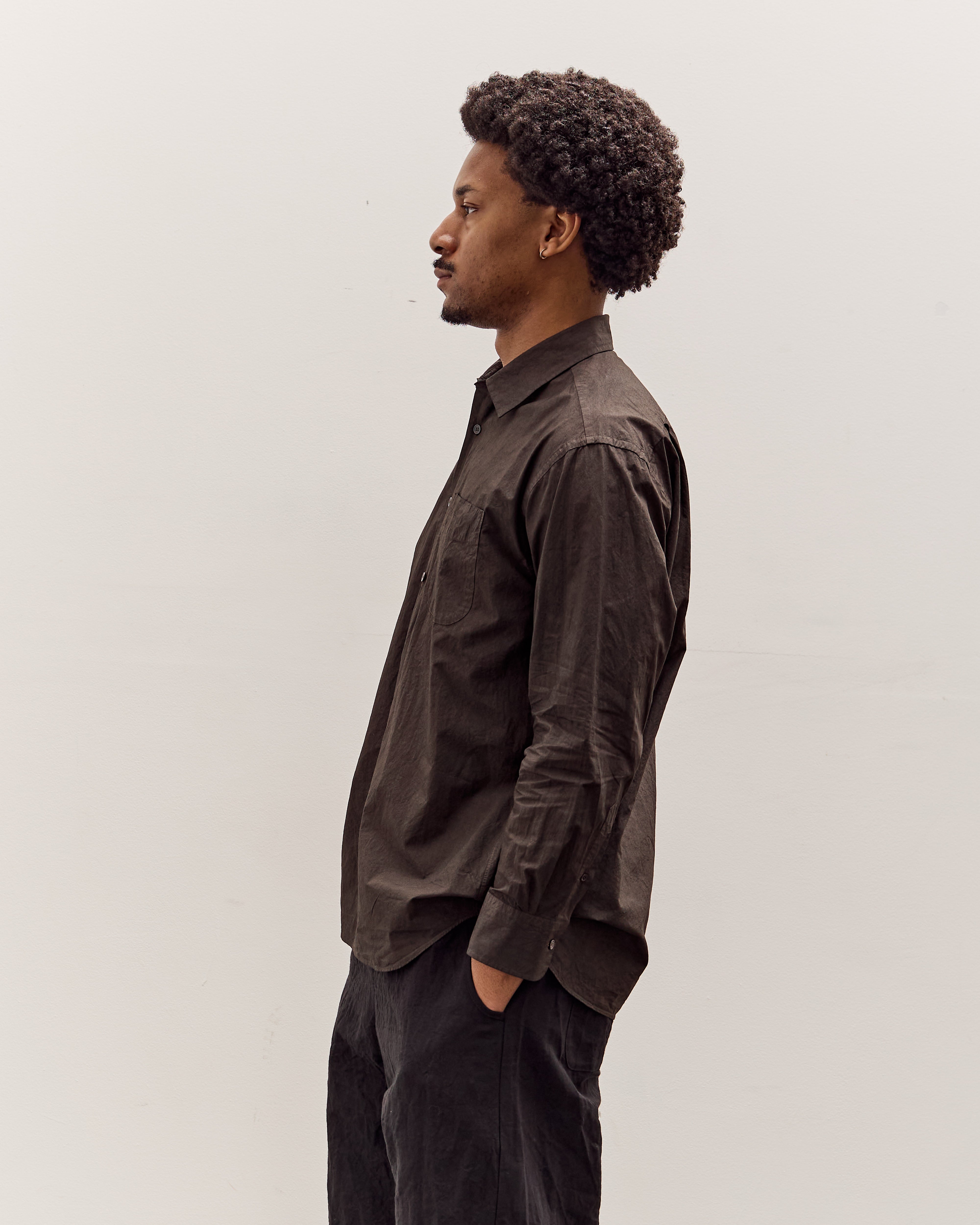 Yoko Sakamoto Regular Collar Shirt, Kakishibu – Glasswing