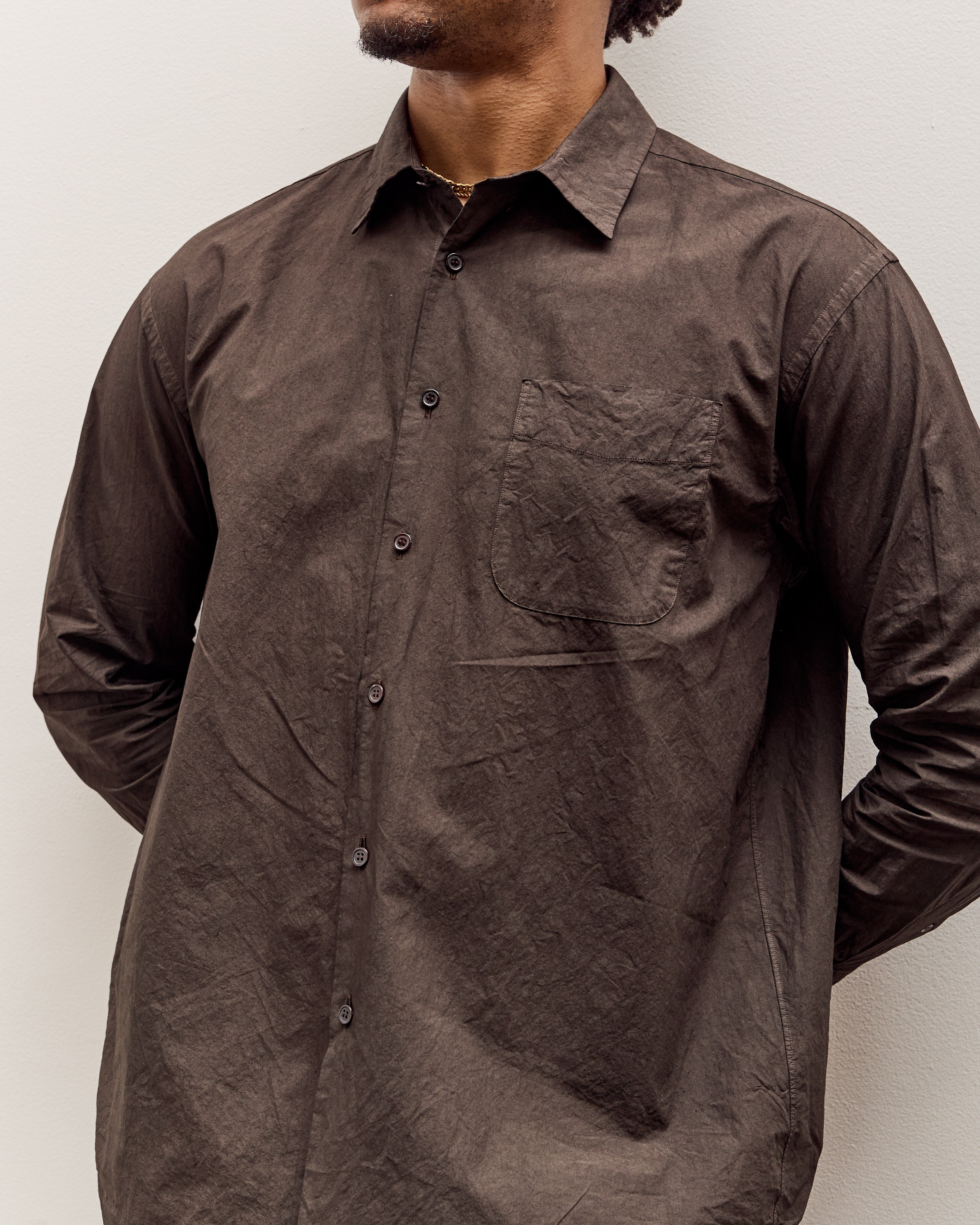 Yoko Sakamoto Regular Collar Shirt, Kakishibu – Glasswing