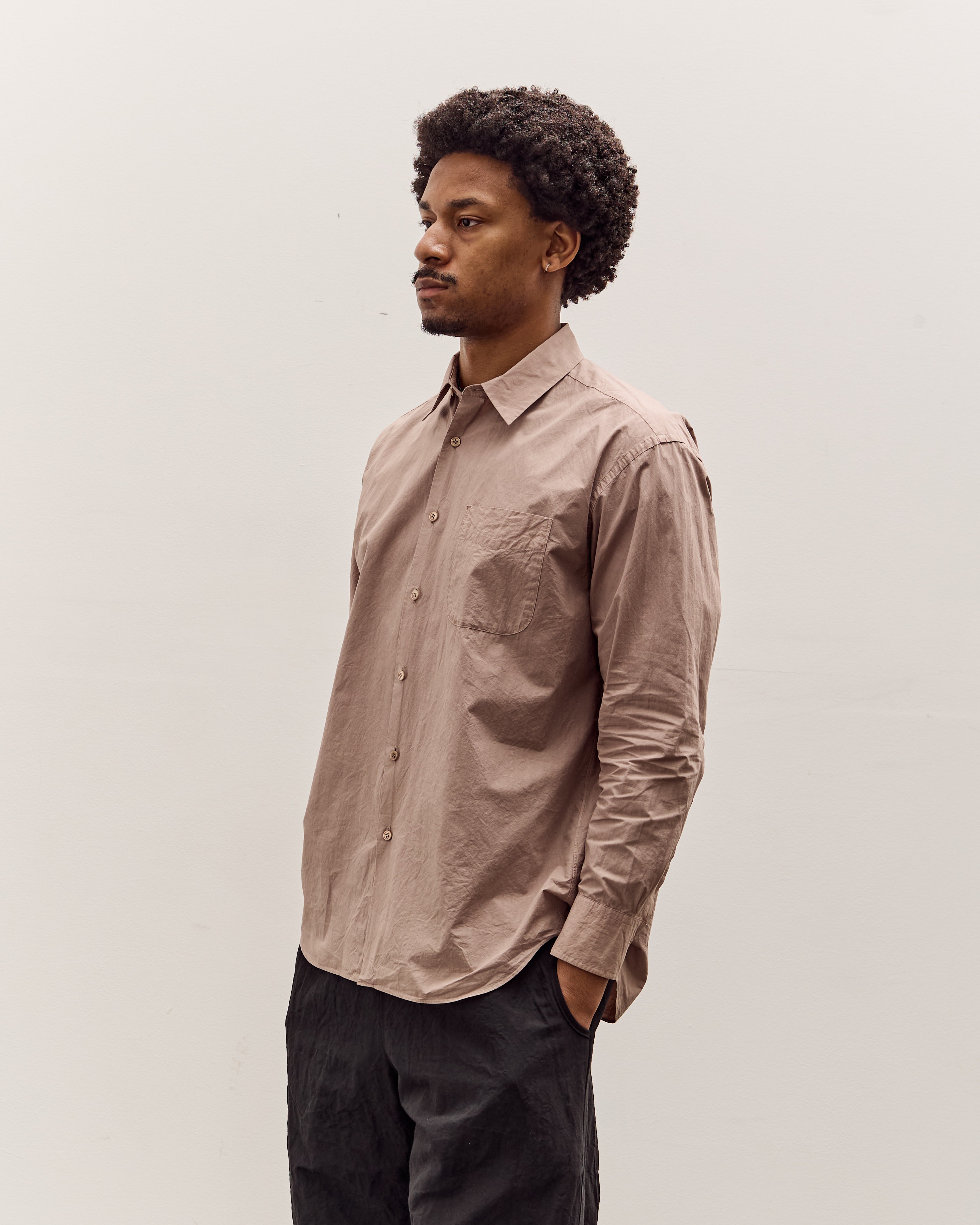 Yoko Sakamoto Regular Collar Shirt, Azuki – Glasswing