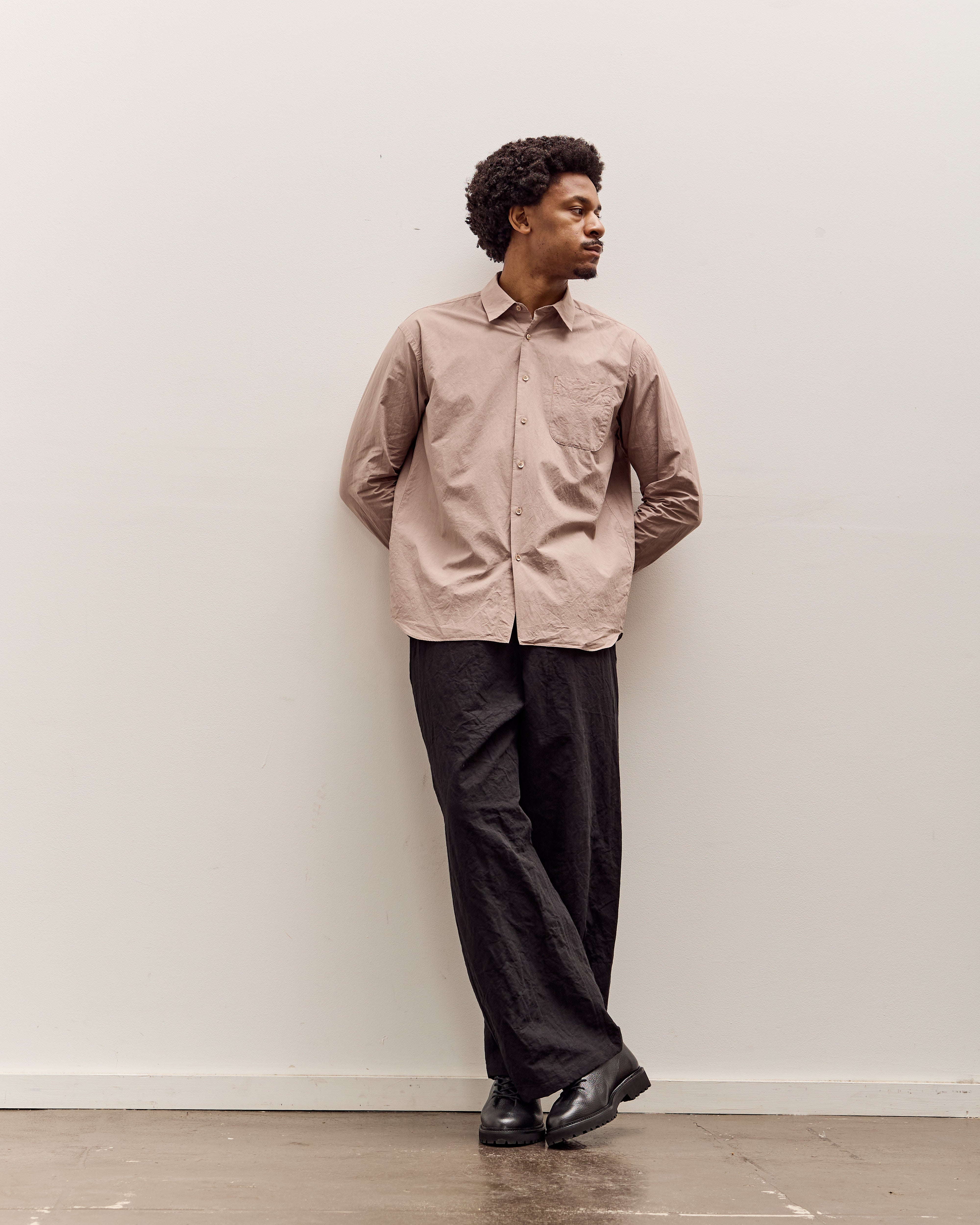Yoko Sakamoto Regular Collar Shirt, Azuki – Glasswing