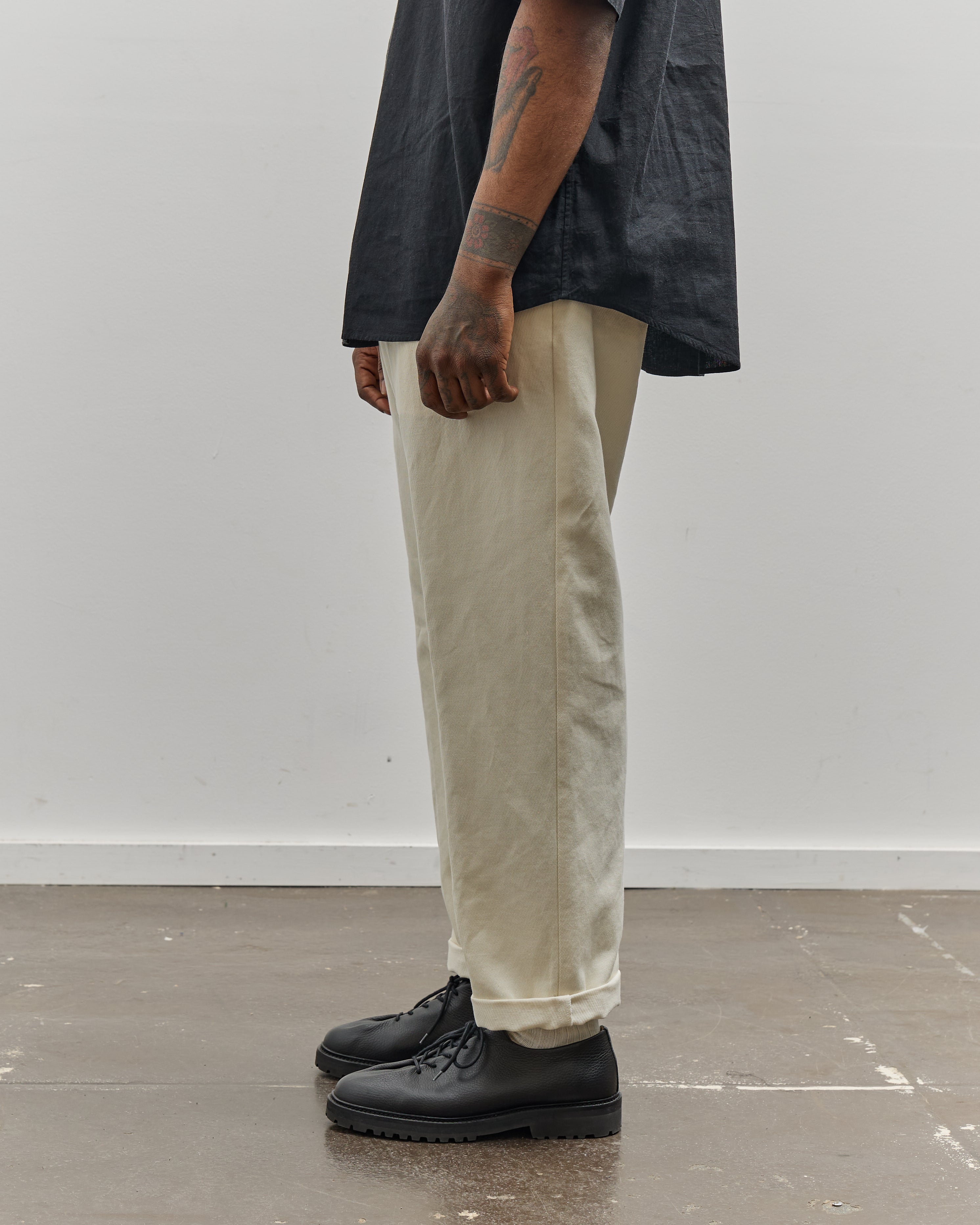 Yoko Sakamoto Unisex Standard Easy Pants, Ecru – Glasswing