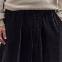 Living Pants, Black Cotton Corduroy