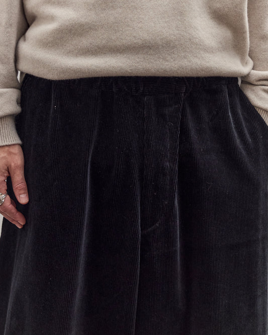 Living Pants, Black Cotton Corduroy