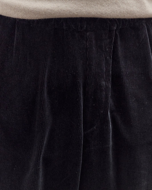 Living Pants, Black Cotton Corduroy