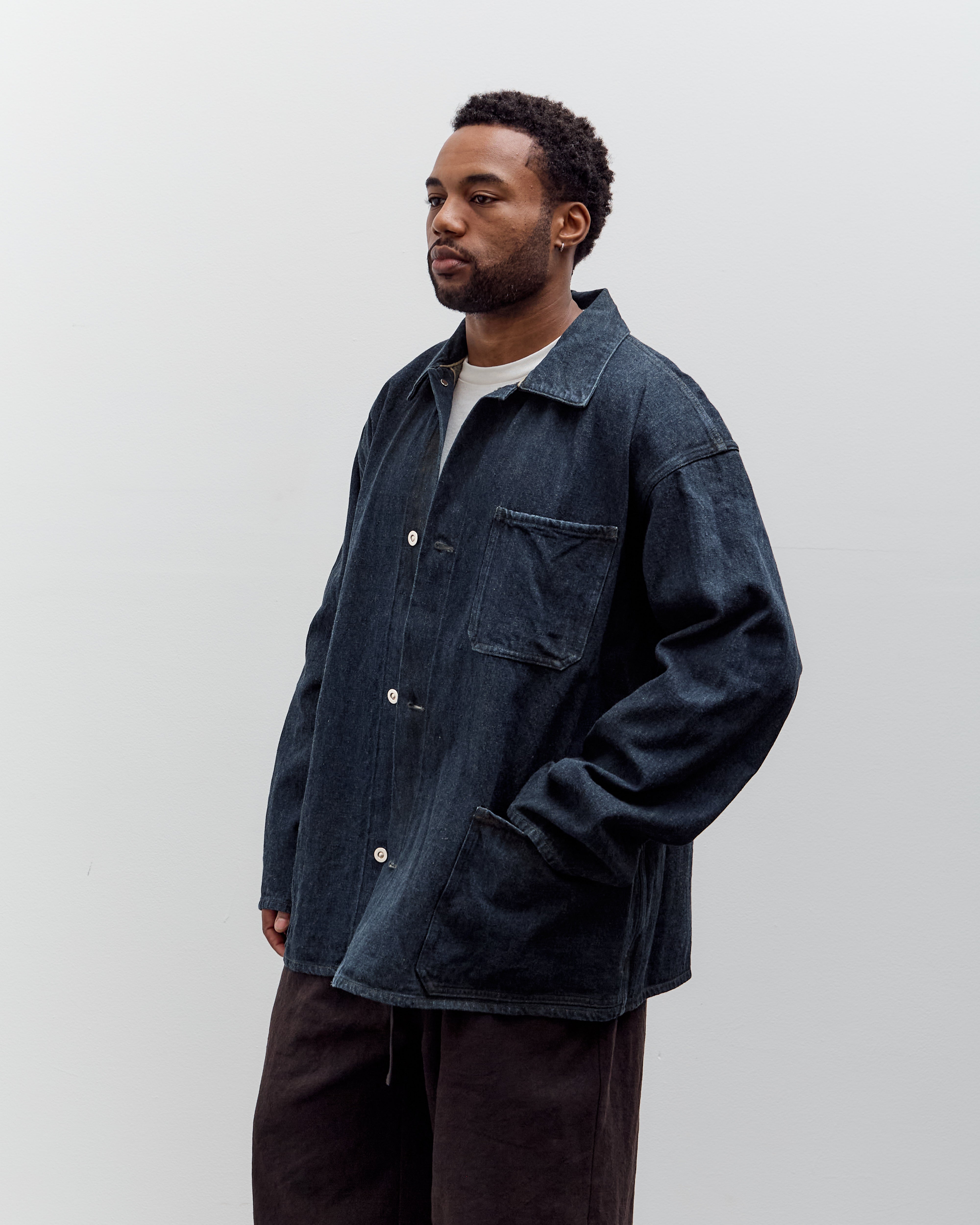 Yoko Sakamoto Coverall, Indigo / Yellow Ochre – Glasswing