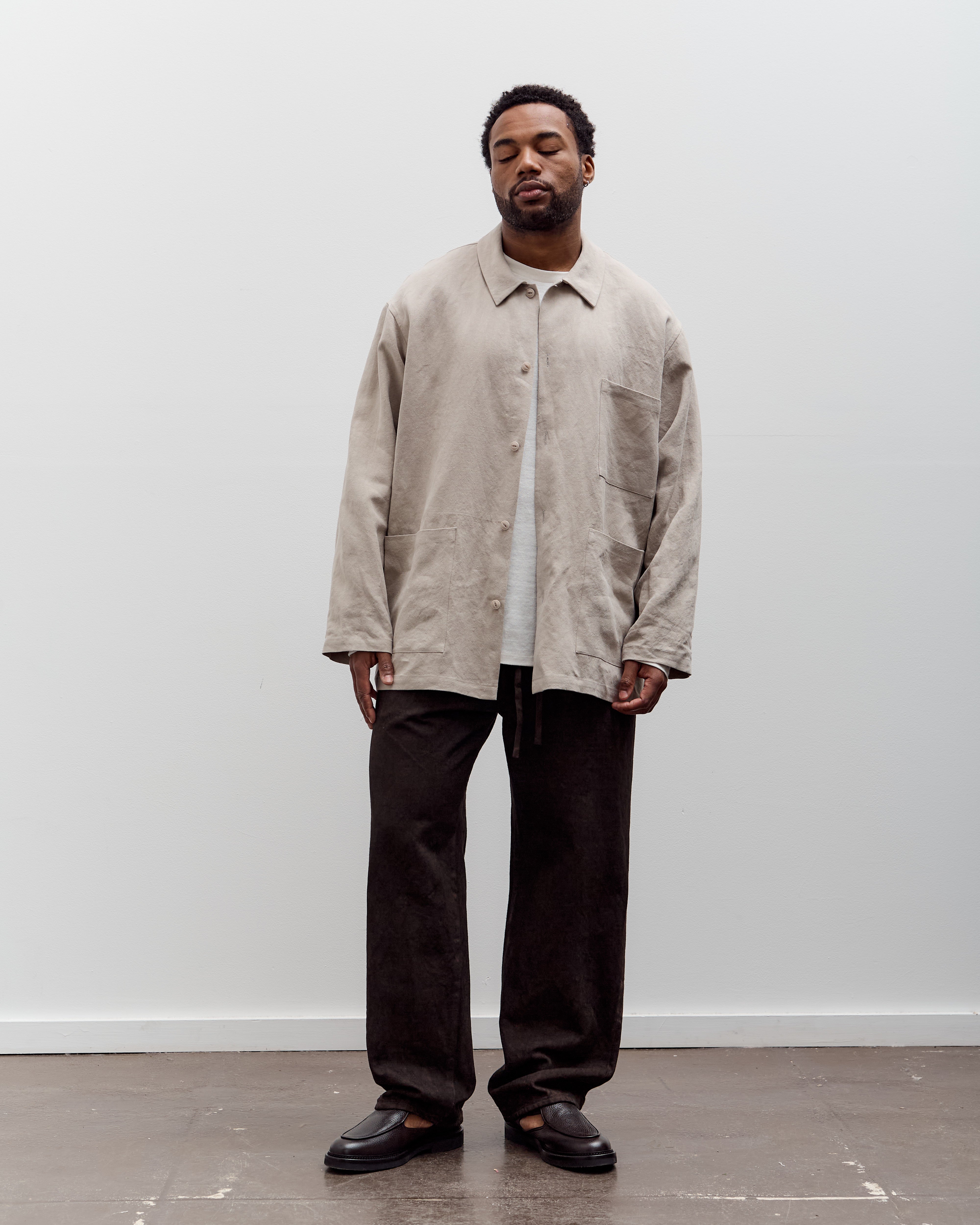 Yoko Sakamoto Work Shirt, Beige – Glasswing