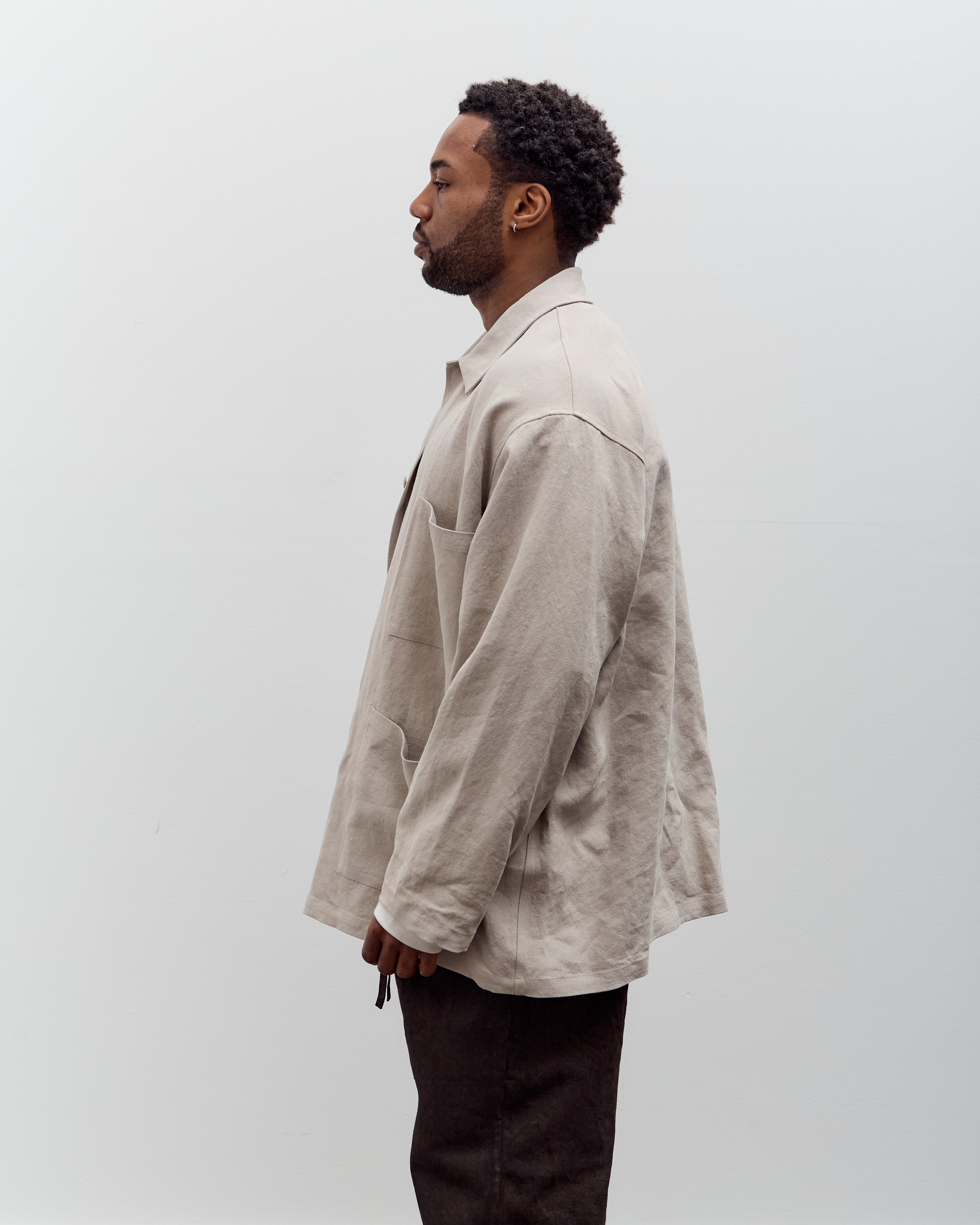 Yoko Sakamoto Work Shirt, Beige – Glasswing
