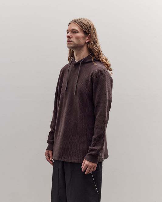 Hoodie, Brown Waffle