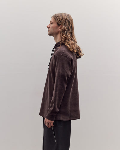 Hoodie, Brown Waffle