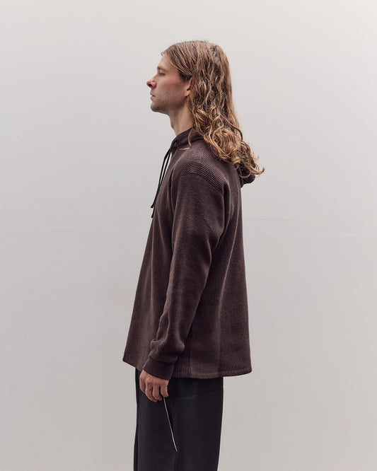 Hoodie, Brown Waffle