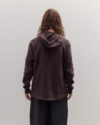 Hoodie, Brown Waffle