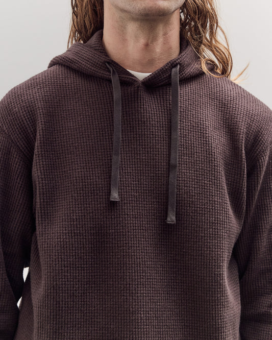 Hoodie, Brown Waffle