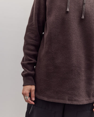 Hoodie, Brown Waffle