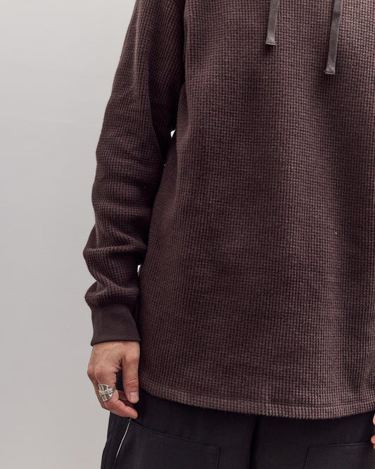 Hoodie, Brown Waffle