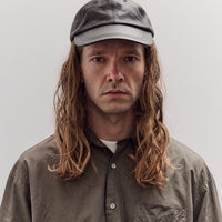 Gift Shop Cap, Black Leather