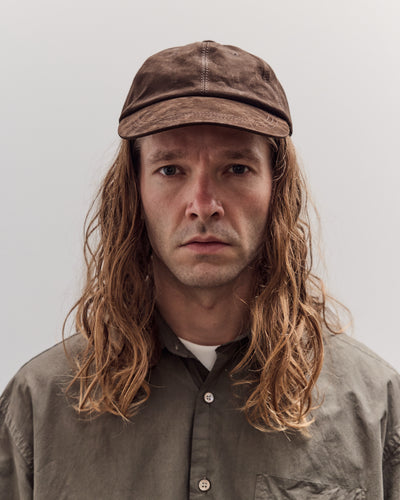Gift Shop Cap, Brown Leather