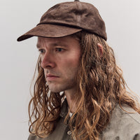 Gift Shop Cap, Brown Leather