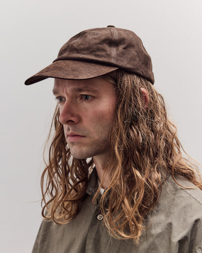 Gift Shop Cap, Brown Leather