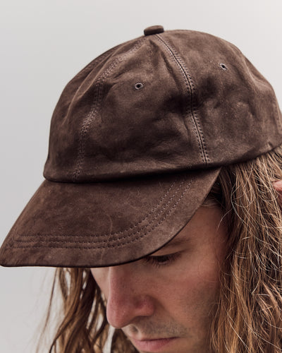 Gift Shop Cap, Brown Leather
