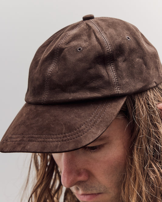 Gift Shop Cap, Brown Leather