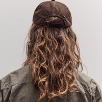 Gift Shop Cap, Brown Leather