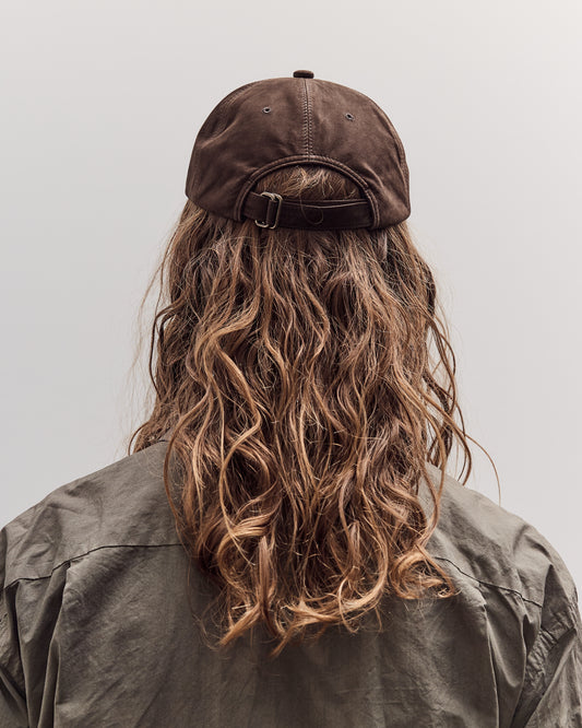 Gift Shop Cap, Brown Leather