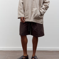 Yoko Sakamoto Double Pleated Short, Brown