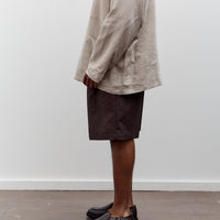 Yoko Sakamoto Double Pleated Short, Brown