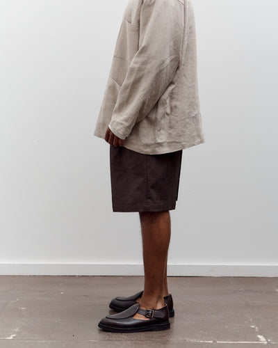 Yoko Sakamoto Double Pleated Short, Brown