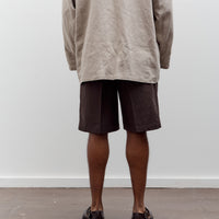 Yoko Sakamoto Double Pleated Short, Brown