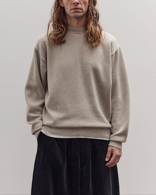 Crew Neck Knit, Ecru