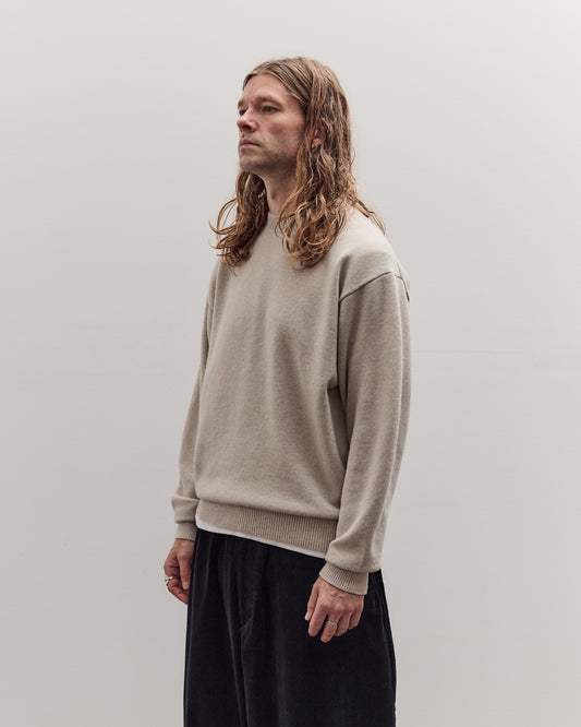 Crew Neck Knit, Ecru