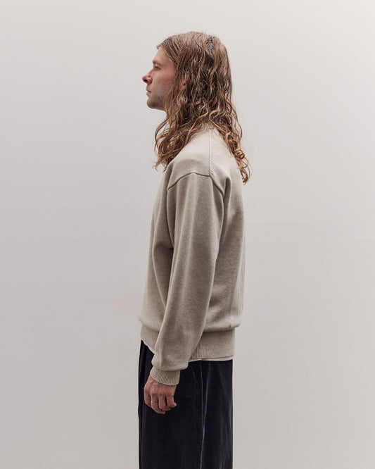 Crew Neck Knit, Ecru