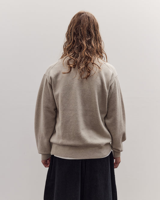 Crew Neck Knit, Ecru