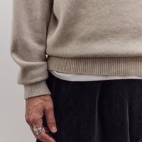 Crew Neck Knit, Ecru