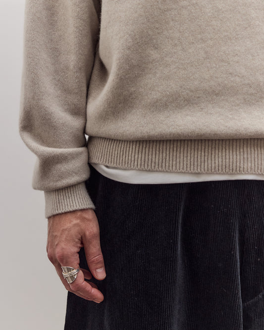 Crew Neck Knit, Ecru