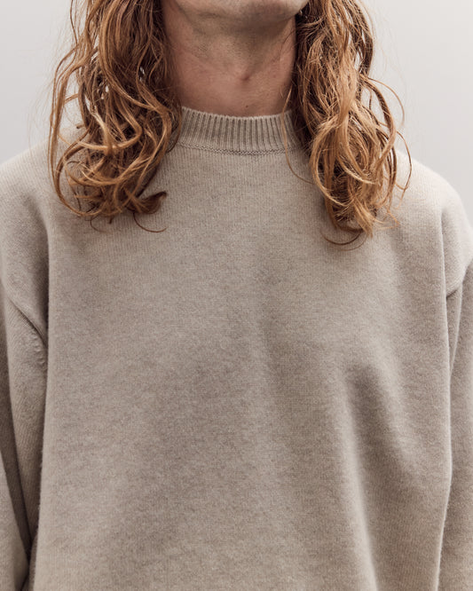 Crew Neck Knit, Ecru