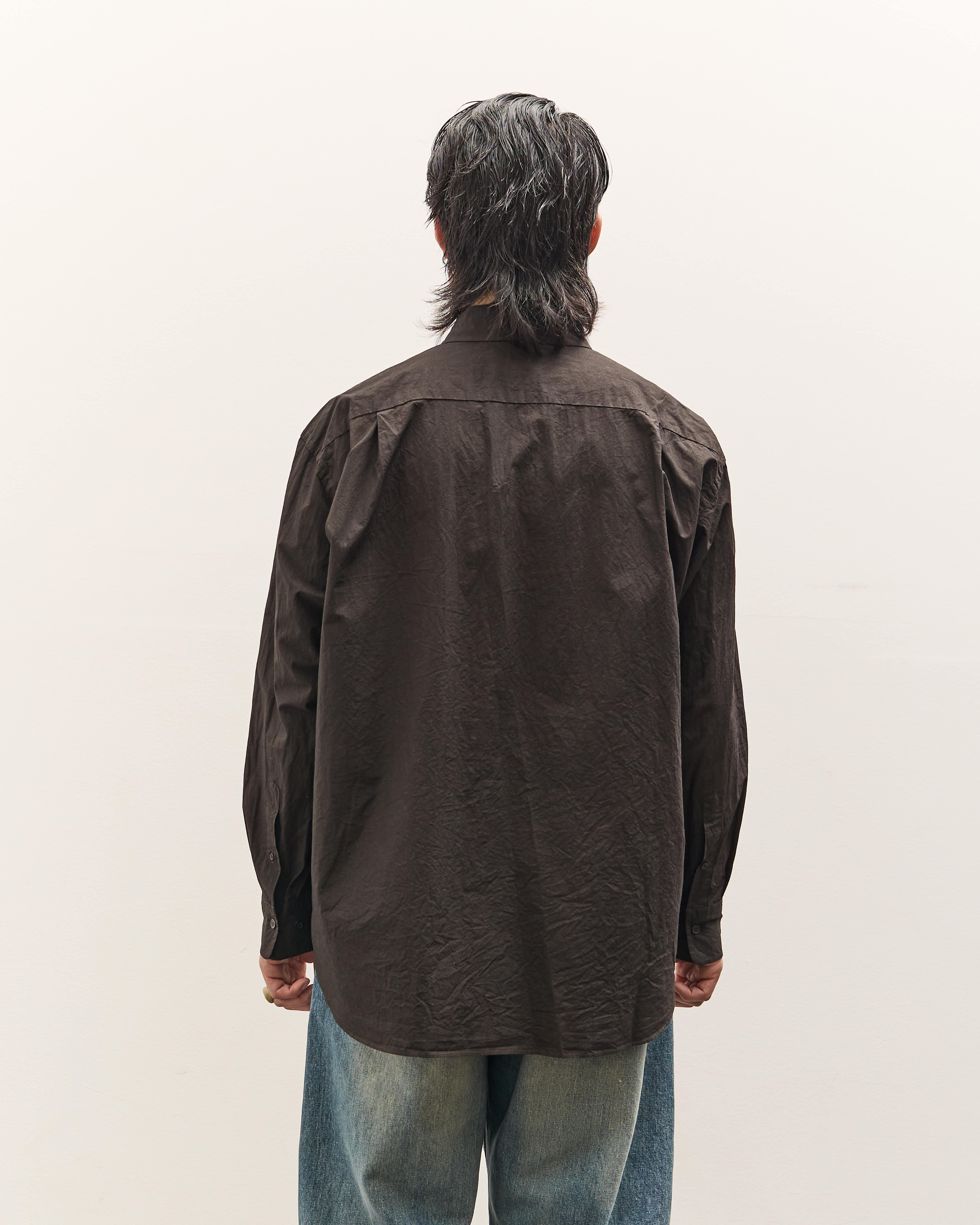 Yoko Sakamoto Regular Collar Shirt AW25, Kakishibu – Glasswing