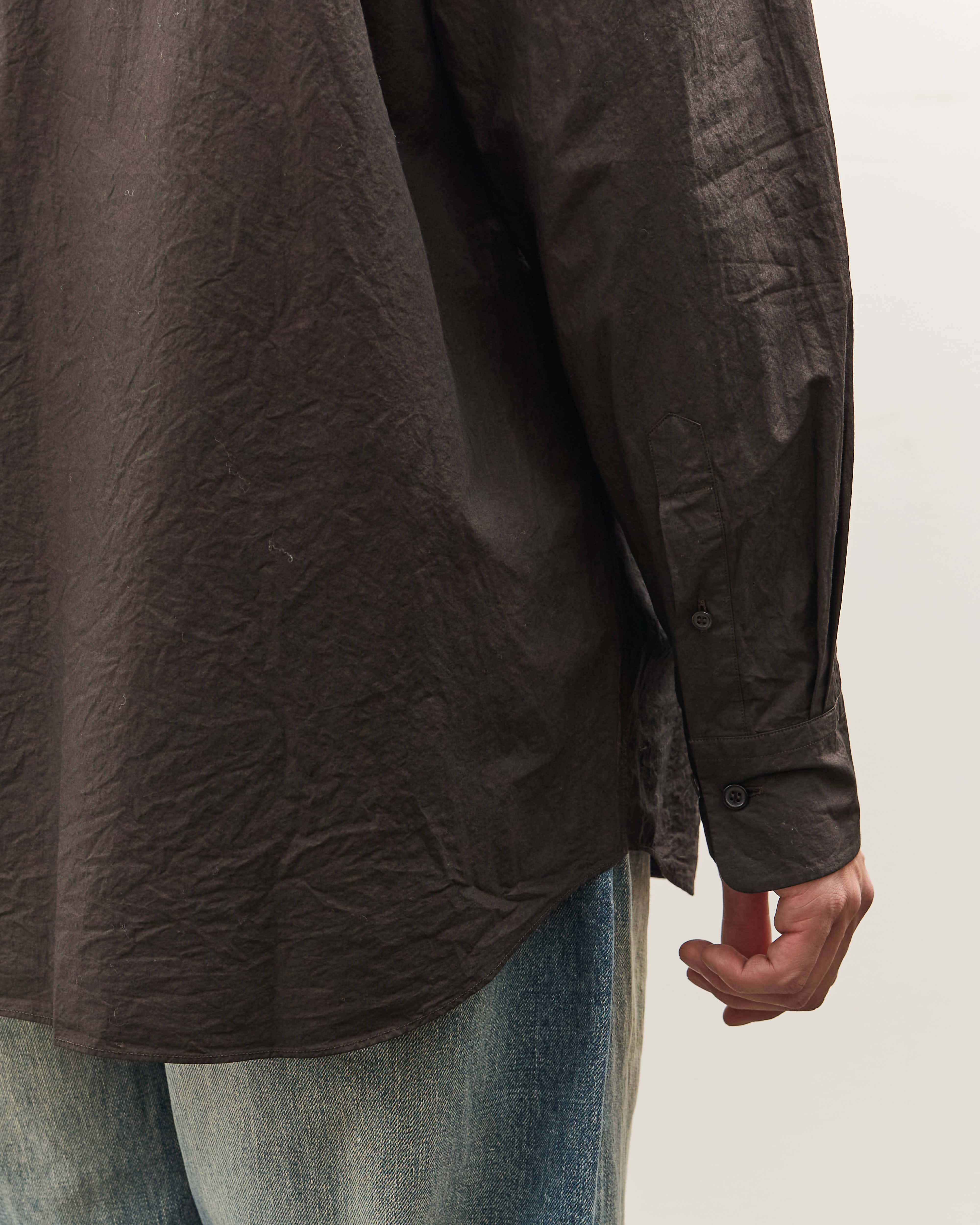 Yoko Sakamoto Regular Collar Shirt AW25, Kakishibu – Glasswing